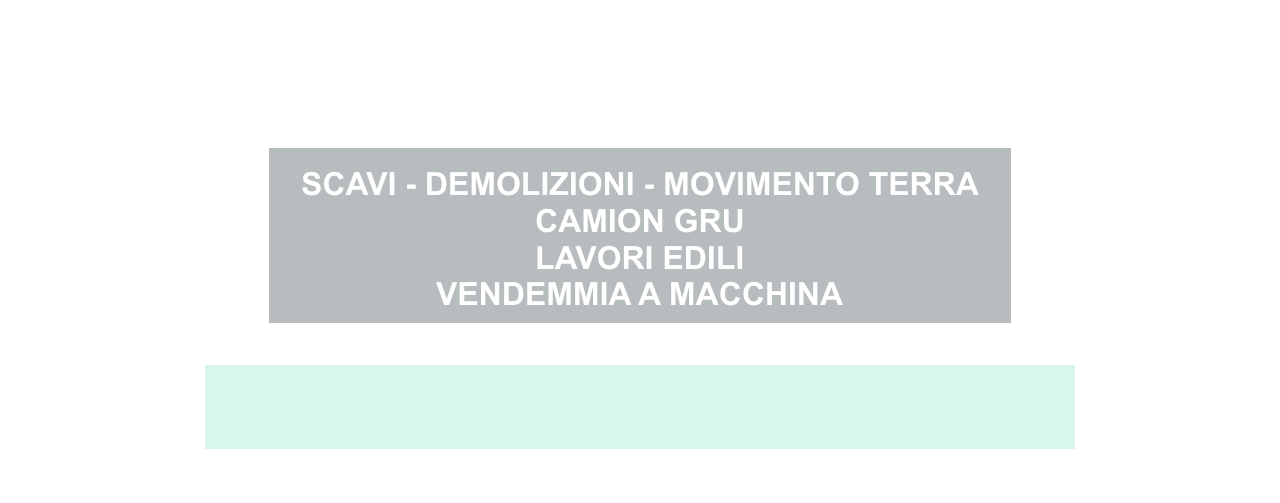 Cormons - Gorizia - Lavori edili - Scavi – Demolizioni – Movimento terra Camion gru Lavori Edili Vendemmia a macchina